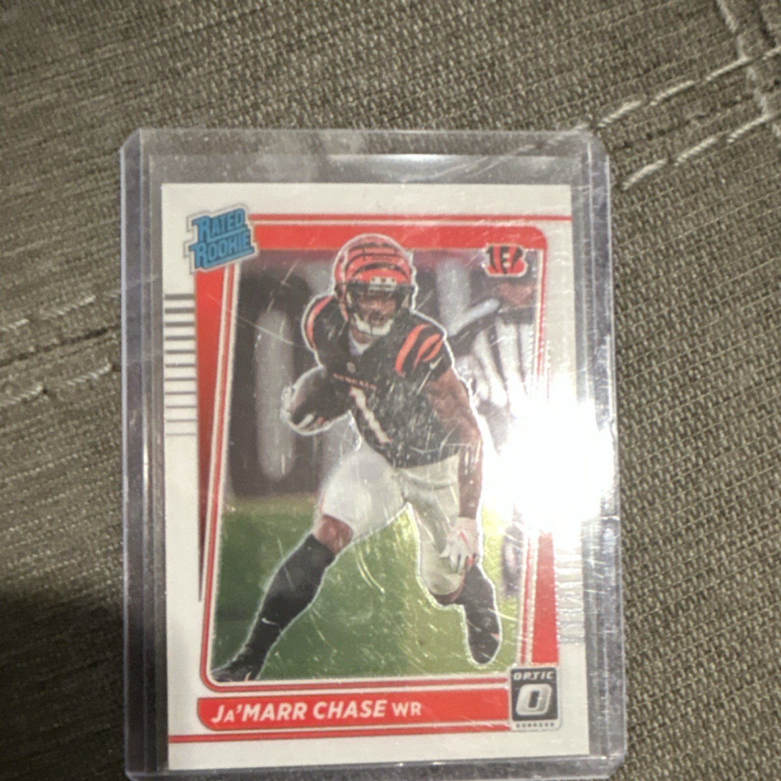 2021 Panini Donruss Optic Rated Rookie Holo Prizm Ja'Marr Chase #207 Bengals