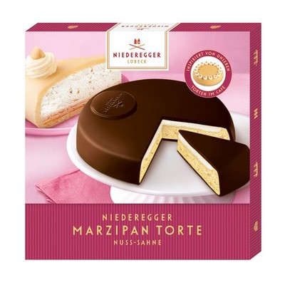 Niederegger Marzipan-Torte Nuss-Sahne in Zartbitter-Schokolade 185g