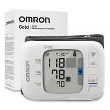 OMRON Gold Wireless Wrist Blood Pressure Monitor 1 Count (Pack of 1), White