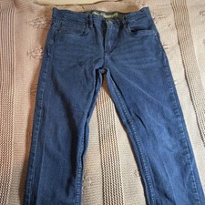 Lee X-Treme Comfort Boys Straight Jeans Size 16 Blue Stretch Denim