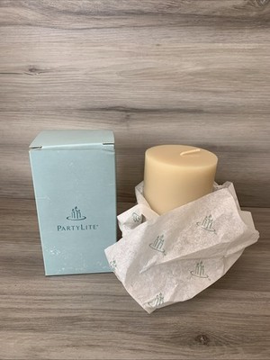 PartyLite Flat Top 3''x 5'' Pillar Candle No. C35003 Ambience Attraction Scent