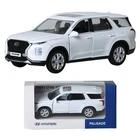 Welly 1:38 Hyundai Palisade White - Diecast Model Car Pull-Back Action