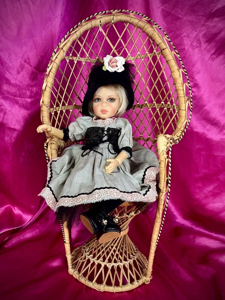 ÚNICO Muñeca Articulada con Bola 1/6 Muñeca BJD Juego Completo 12" Resina Niña Mohair y Ojos de Vidrio Foto 2 de 4