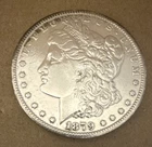 Morgan Silver Dollar 1879 $1 Coin 0.9 Fine Silver Uncertified US Currency