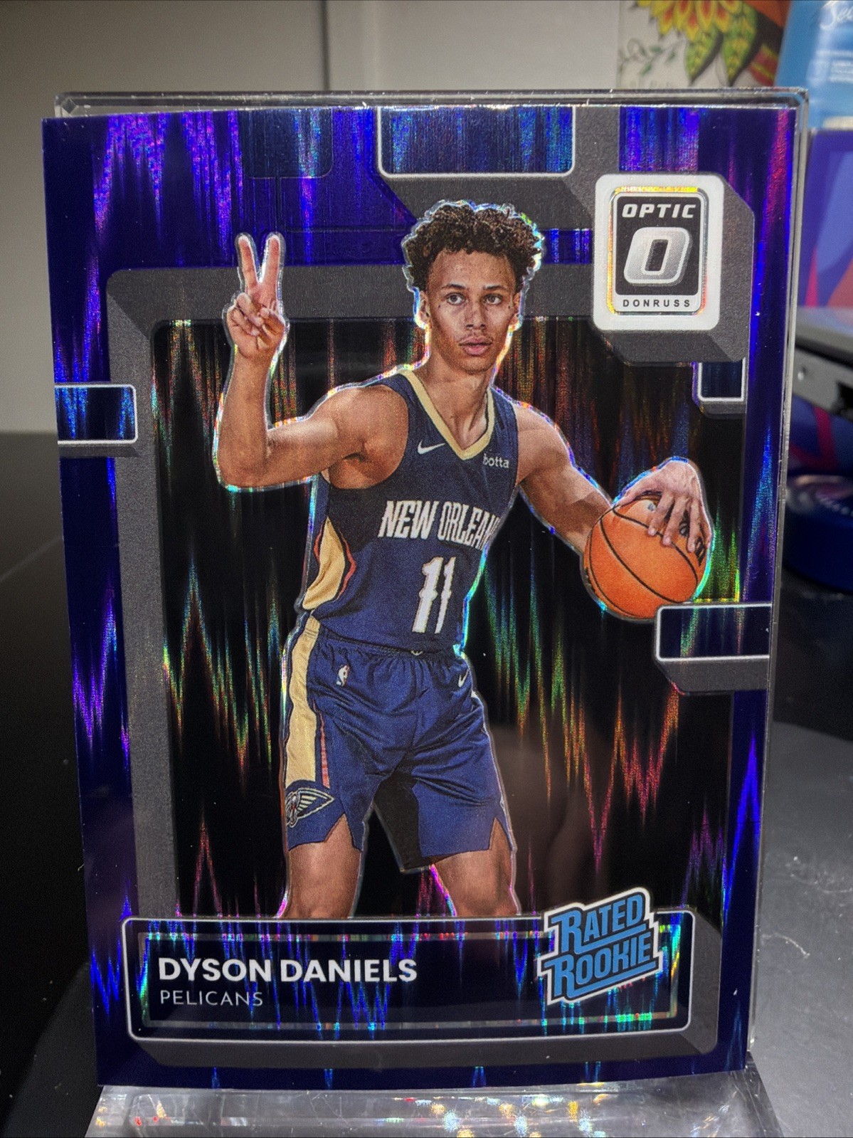 2022-23 Panini Optic Rated Rookie Purple Shock Dyson Daniels Pelicans No. 250