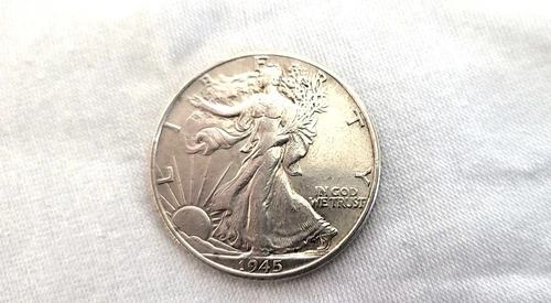 1945 Walking Liberty Half Dollar in AU Condition