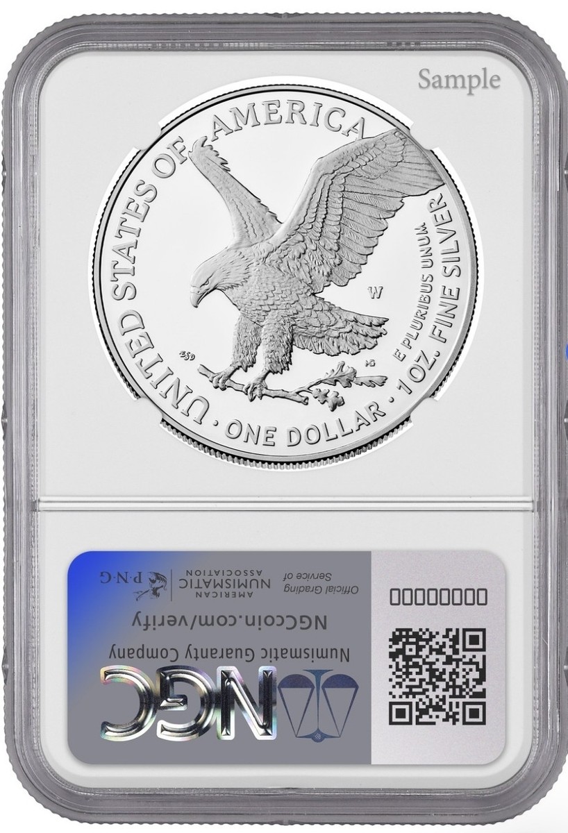 2025 P Silver Eagle Marine Corp 250th Anniversary Privy NGC PF70