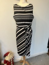 M&Co Dress Size 16 New W Tags Black White Party Evening Cruise Occasion