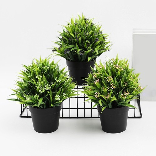 VANZACK 12 Plantes Miniatures En Pot – Résine Réaliste, Sans Entretien – Déco Pour Bureau, Maison De Poupée, Jardin