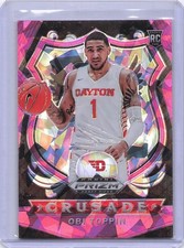 2020 Panini Prizm Draft Picks Collegiate #87 Obi Toppin Rookie Pink Ice
