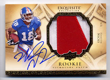 Hakeem Nicks EXQUISITE RC AUTO #/225 Patch NY GIANTS - Afbeelding 1 van 1