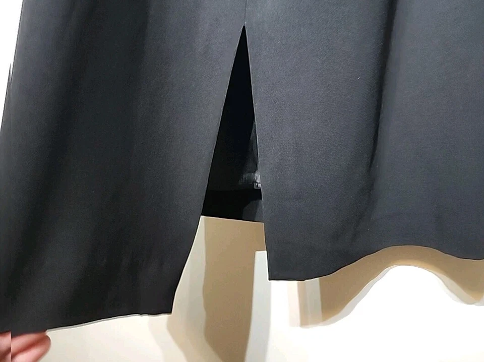 Falda Larga Formal Lápiz Negra Marina Rinaldi Mujer Hecha en Italia Talla MR 25/16 Foto 3 de 4