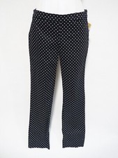Ralph Lauren Collection Navy Blue Polka Dot Slim Leg Pants, US Size 4