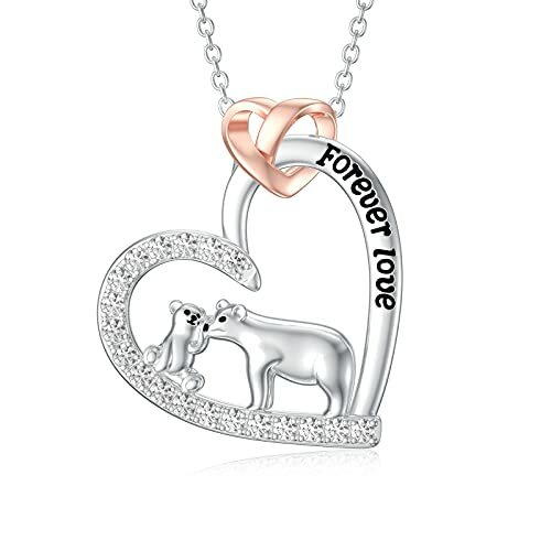 Mama Bear Necklace S925 Sterling Silver 