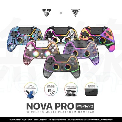 FANTECH Nova Pro WGP14V2 Wireless Gamepad Joystick Trigger Touchpad PS4/Switch