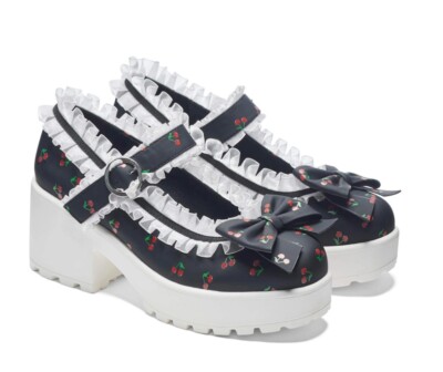 TIRA MARY JANES SHOES 'BLACK CHERRY BAKEWELL EDITION Size 7 Melanie Martinez