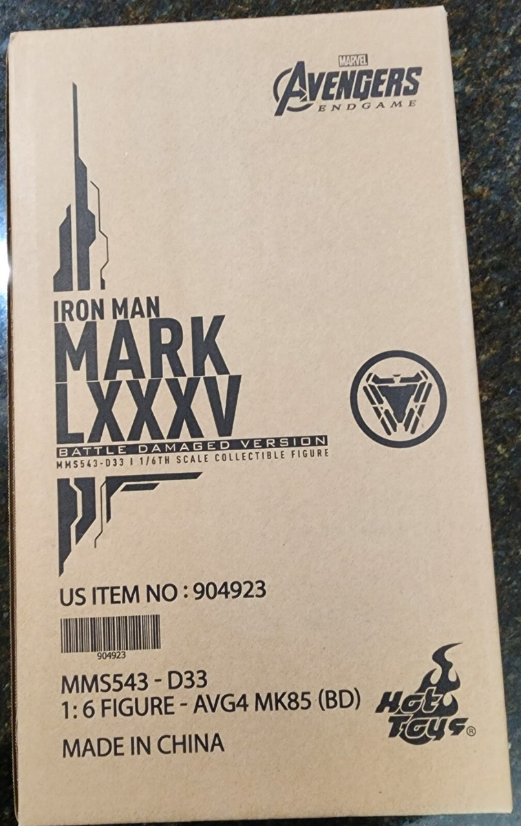 Iron Man LXXXV battle damaged Endgame Hot Toys MMS543-D33 1