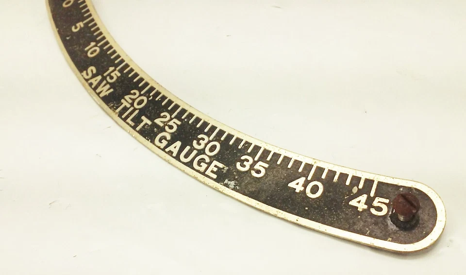 Vtg Atlas 3060 3070 3080 10" table saw Blade arbor tilt degree gauge - Image 3 of 4