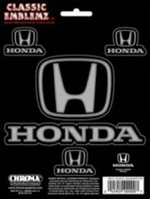 Honda 5pc Emblem Logo Decal Sticker Set 3087