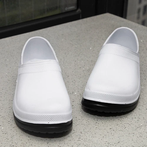 Herren Restaurant Ölbeständig Küche Arbeitsschuhe Slipper Rutschfest Halbschuh - Bild 13 von 21