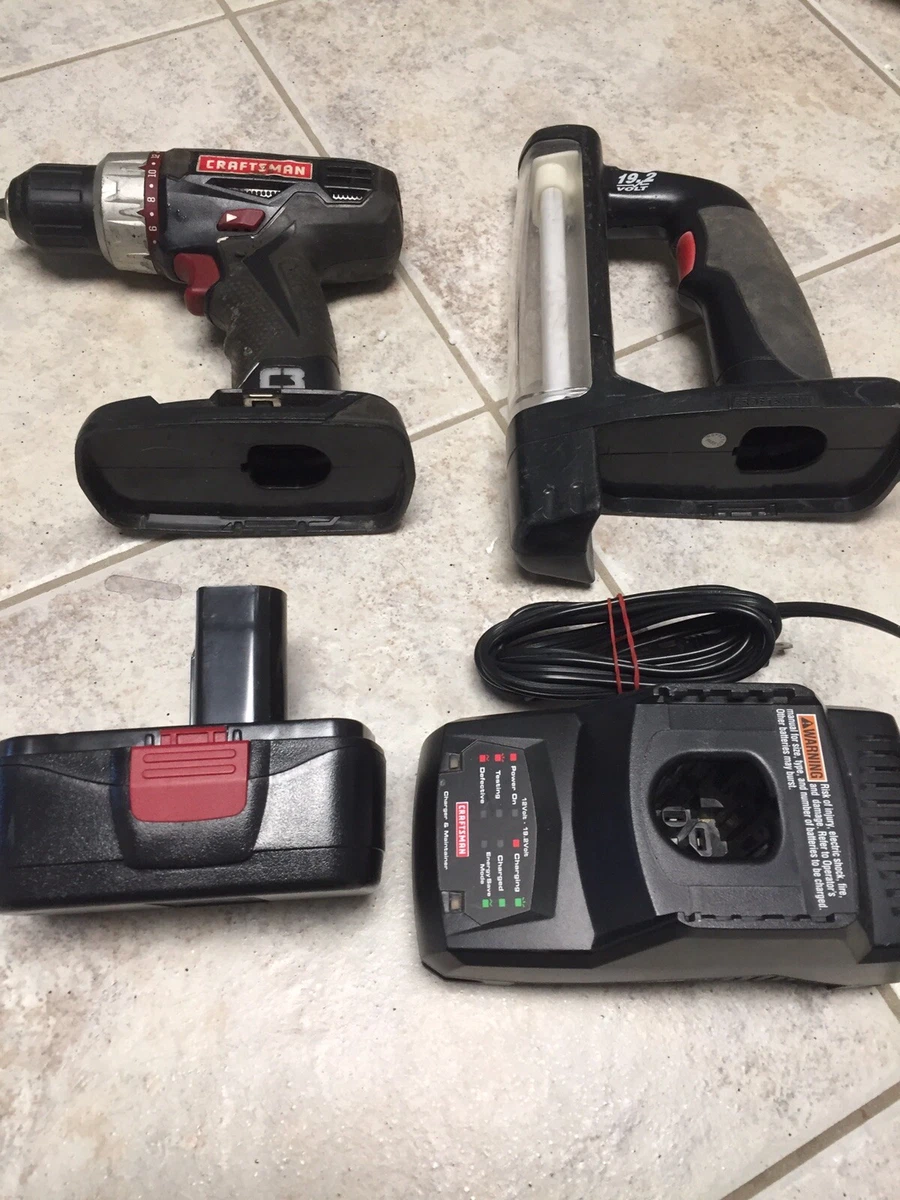 Craftsman Compact 1 2 Drill Driver 19.2V C3 5275.1 Light Battery
