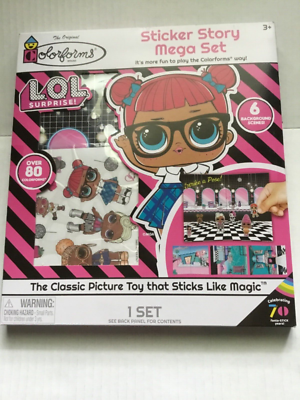 LOL SURPRISE STICKER STORY MEGA SET OVER 80 COLORFORMS girls toys