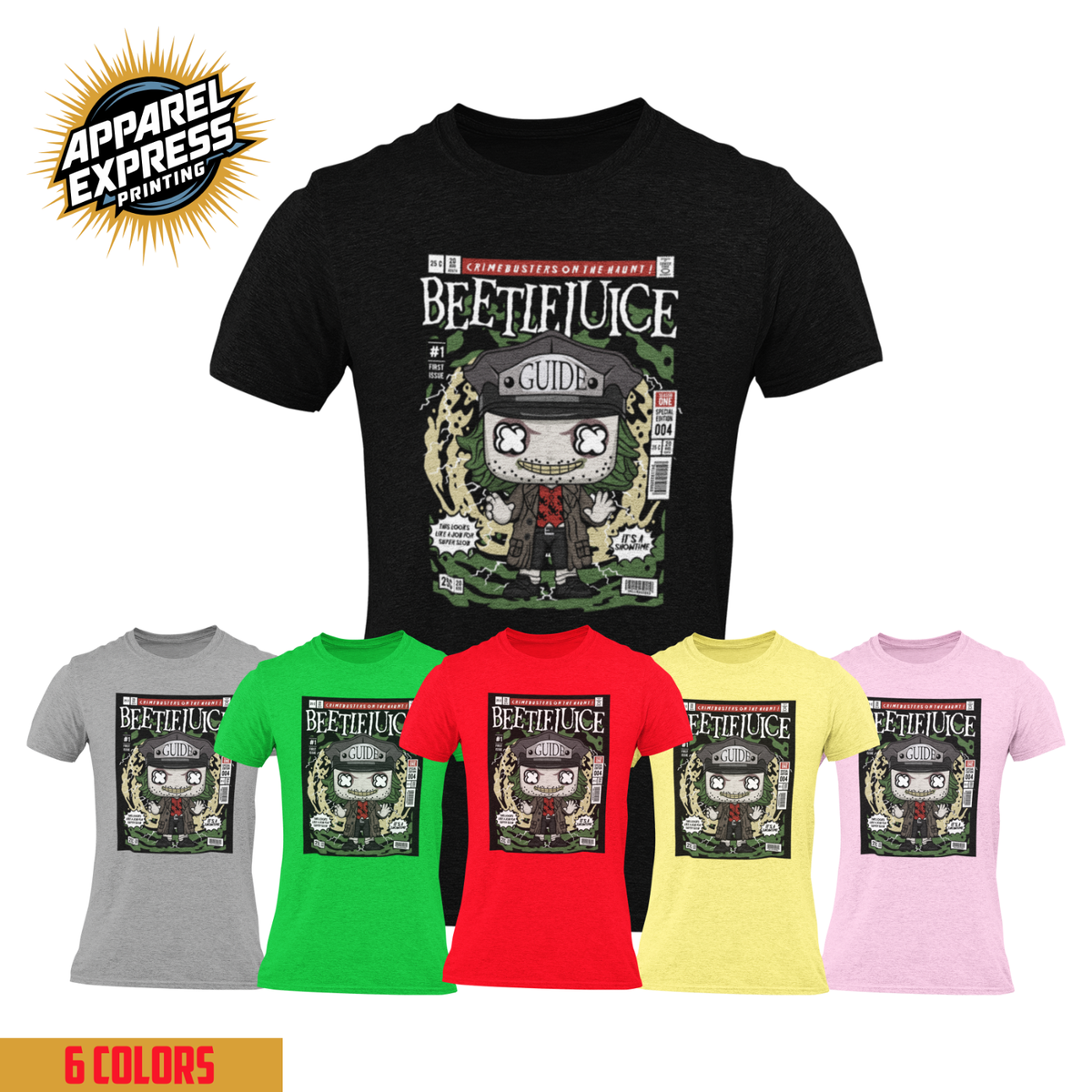 Funko Pop Culture Beetle Juice Graphic Uni-Sex T-Shirt | eBay