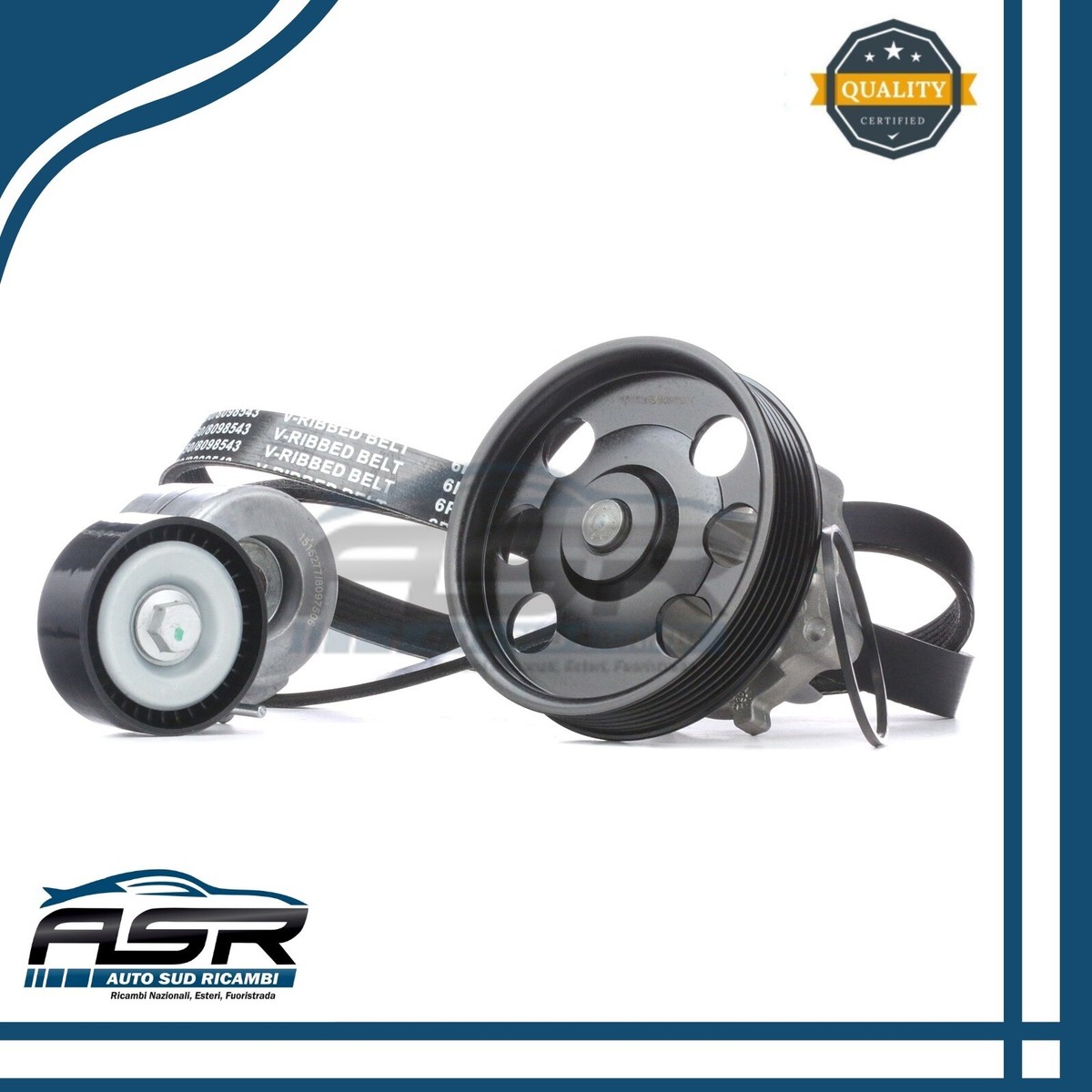 Kit Manutenzione Motore Diesel Kit Servizi Completo Per Motori 1.3 Multijet - Include Cinghia, Tendicinghia E Pompa Acqua, Compatibile Con Fiat, Lancia, Alfa Romeo Kit Climatizzatore Auto