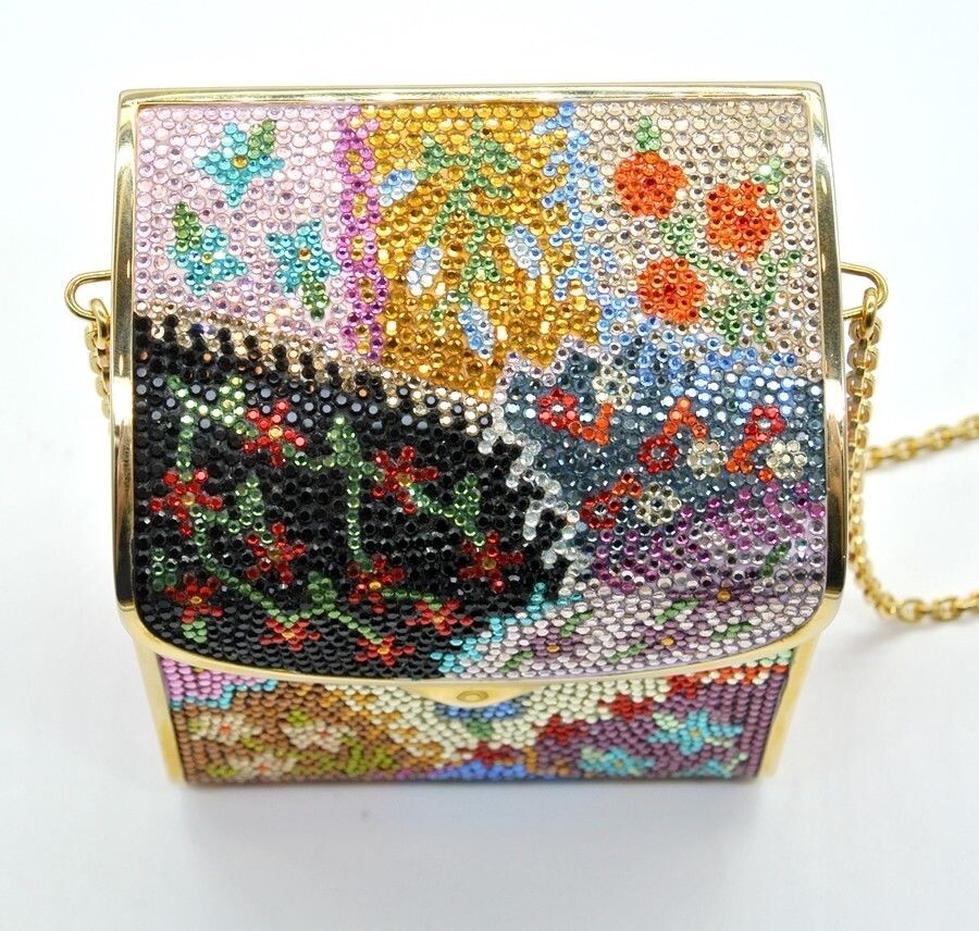 Judith Leiber MailBox Patchwork Minaudière Evenin… - image 5