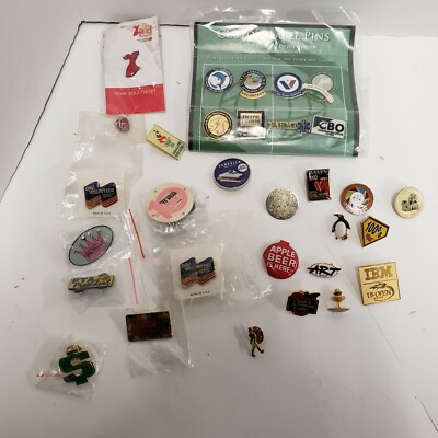 Lot Of 31 Random Vintage Enamel ARMA Hat Pin Lapel Pin Pin Travel Pin Retro
