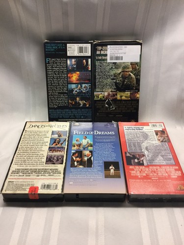 5 VHS -Dances With Wolves -No Way Out - Field Of Dreams -Face/Off -Windtalkers - Imagen 2 de 2