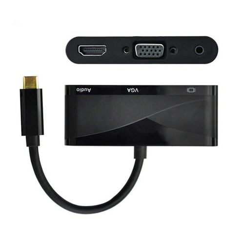USB 3.1 C bis 4kx2k VGA-Adapter-Konverterkabel 3 in 1 USB C bis 4k VGA mit - Afbeelding 6 van 11