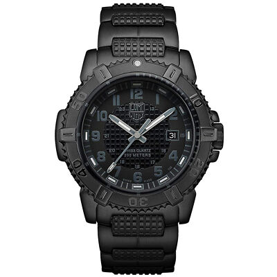Luminox Men'sWatch Modern Mariner Quartz Black Dial Steel Bracelet