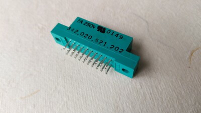 sr1 EDAC 342-020-521-202 Card Edge Connector Female 20POS NOS  Yr 01 Qty - 6 pcs