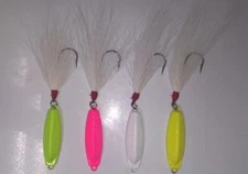 3PACK T&A VIPER Surf casting 2oz Bucktail Jigs COLOR CHOICE  Mackerel Bluefish 