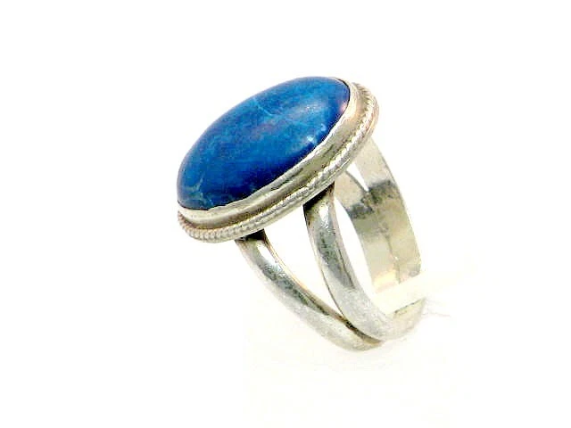 Ring Sterling Silber 975 mit Madagaskar Labradorit Meisterpunze Yücel - Bild 3 von 4