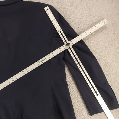 Pronto Uomo Jacket 2XL Blue Wool Blend Hopsack Blazer Sport Coat 50L 50XL - Picture 14 of 15