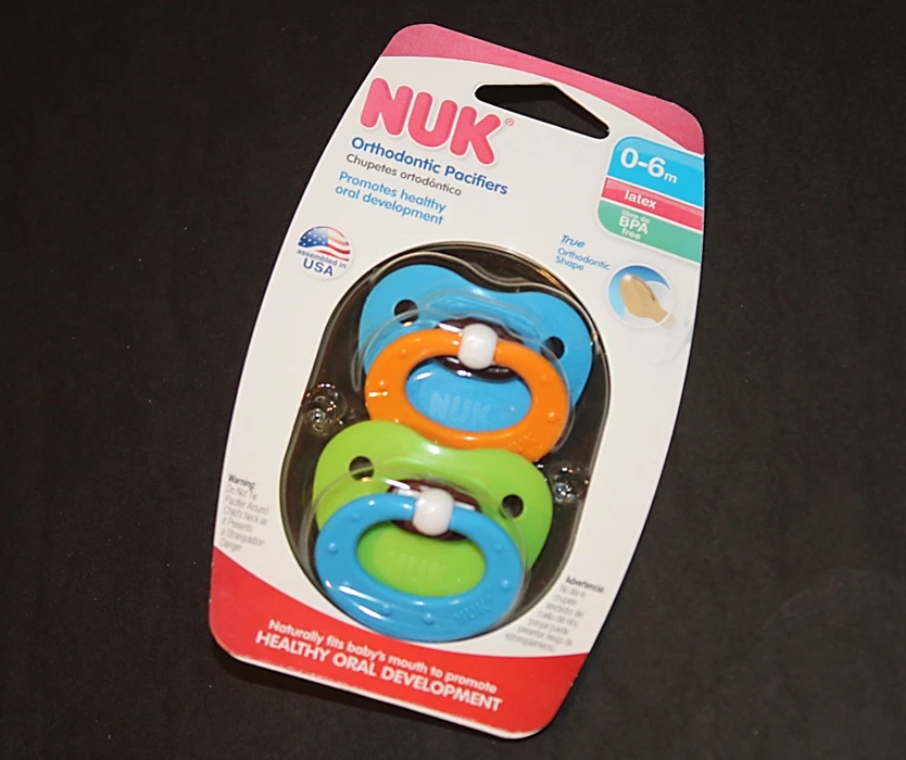 NUK 2 Pacifiers 0-6 Months LATEX Orthodontic BPA Free Blue & Green NEW!
Opens in a new window or tab
