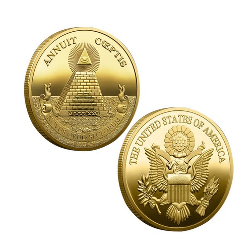 Masonic National Emblem Novus Ordo Seclorum Commemorative Coin Annuit Coeptis - Picture 9 of 11