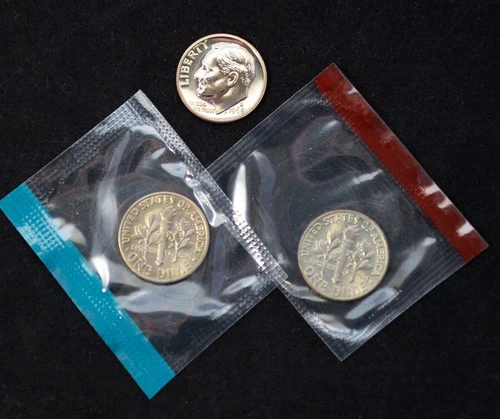 1968 P D S Roosevelt Dime S-Proof P/D BU US Mint 3 Coin Set Lot