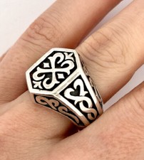 Vintage 925 Sterling Silver Viking Men’s Ring Nordic Sz 10
