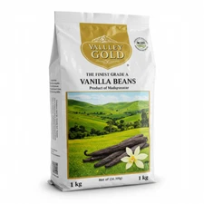 Valley Gold  Vanilla Beans Freshly Imported Grade A Top Quaility 8 Ounces Lot