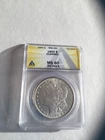 1900-P MORGAN SILVER DOLLAR GRADED MS60 Cleaned ANACS $1 MS 60 Mint State #1005