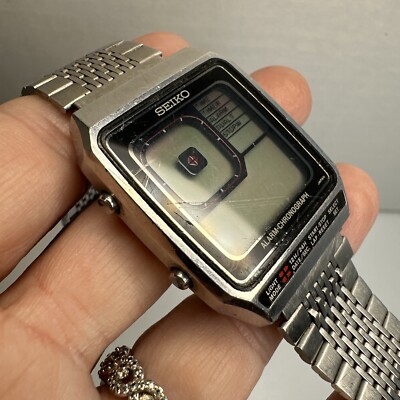 UNTESTED Seiko G757-4000 Quartz LCD Watch James Bond Octopussy | eBay