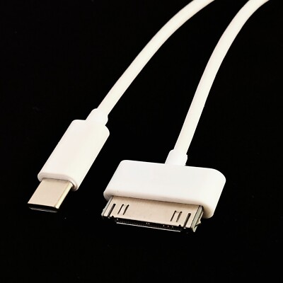 30Pin to USB C Cable Charging Syncing for Old iPad iPhone iPod 1m 3ft 