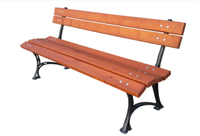 Gartenbank Parkbank GartenmöBel 2-Sitzer Sitzbank Metall Holz Bank KÖNigliche