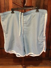 Chaps Polo Ralph Lauren Men's Board ShortS Light Blue Swim Trunks Size XL Nice