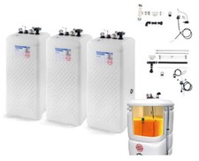 2250 Liter Kunststoff Öltank doppelwandig inkl. allem Zubehör schmale Bauform