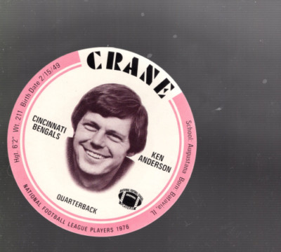 B2538- 1976 Crane Discs Football Card #s 1-30 -You Pick- 15+ FREE US SHIP