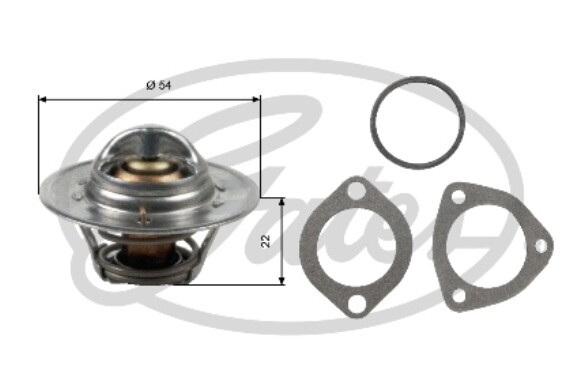 Gates TH12792G1 Thermostat, Coolant For Ford Ford Usa Isuzu Mazda Opel Volvo-image